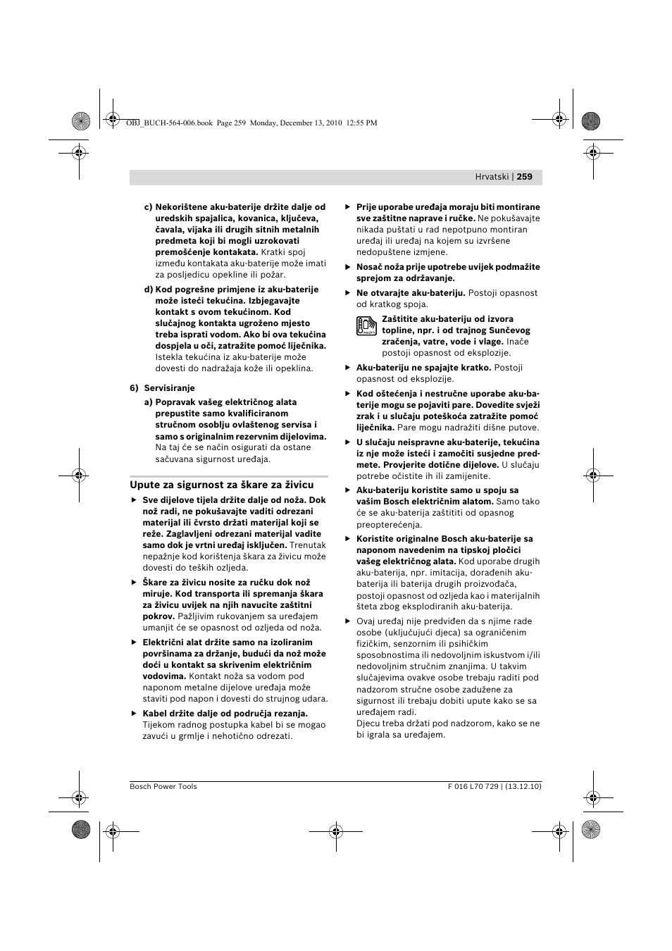 Bosch AHS 52 LI User Manual | Page 259 / 297