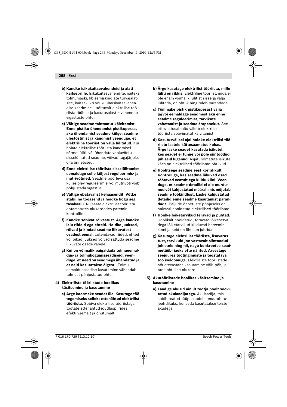 Bosch AHS 52 LI User Manual | Page 268 / 297