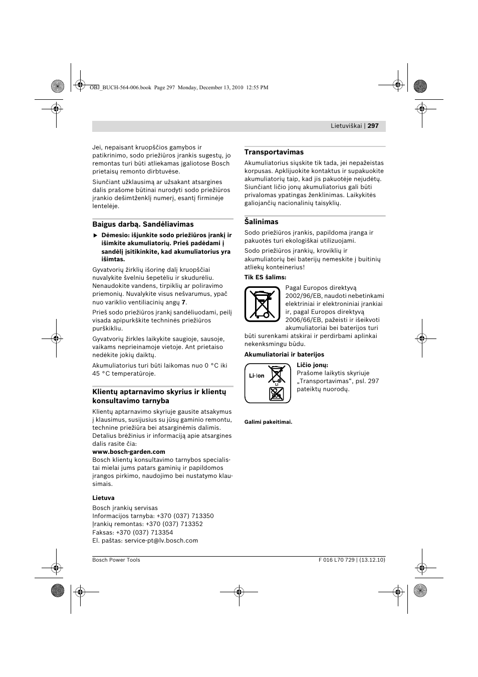 Bosch AHS 52 LI User Manual | Page 297 / 297