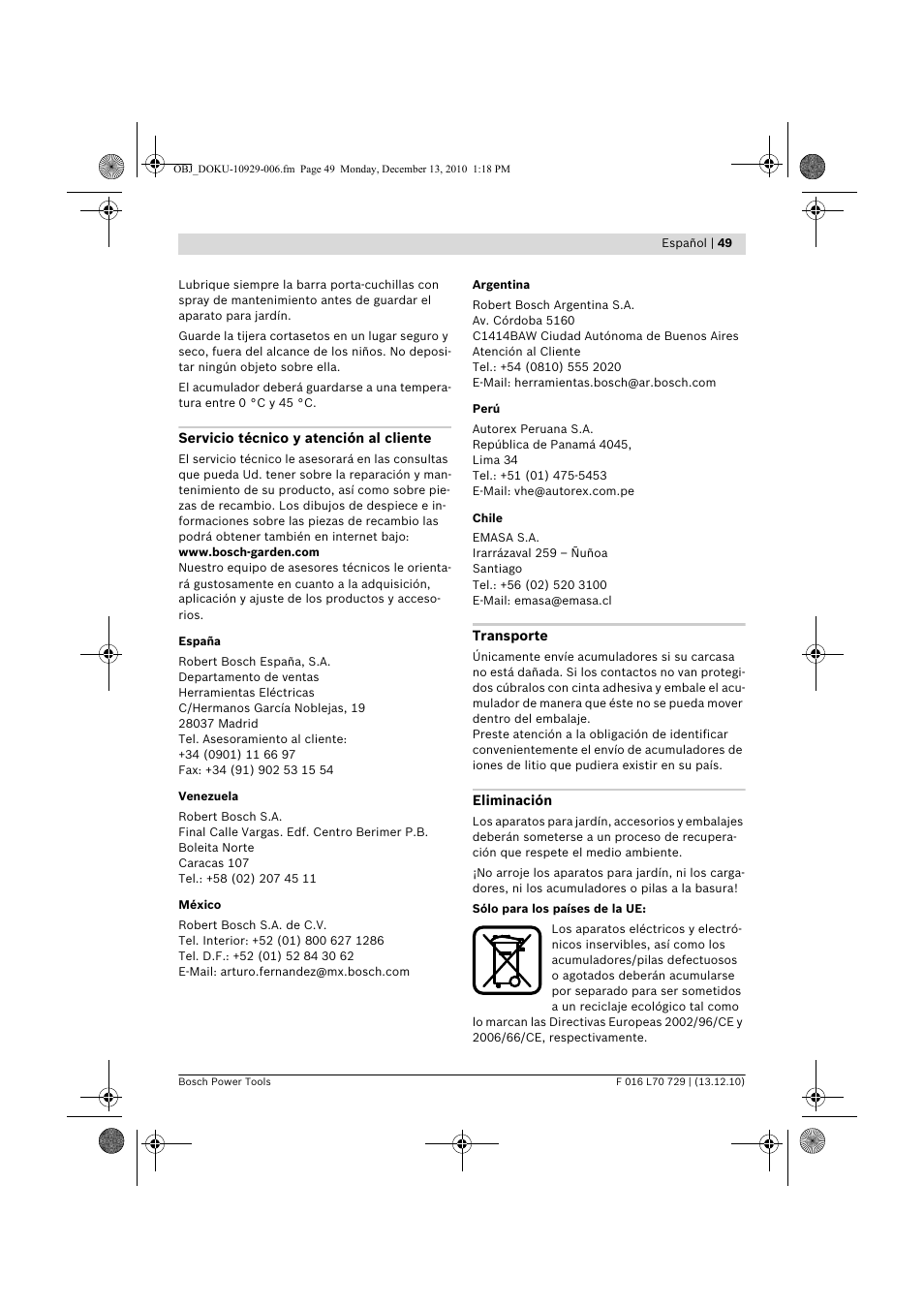 Bosch AHS 52 LI User Manual | Page 49 / 297