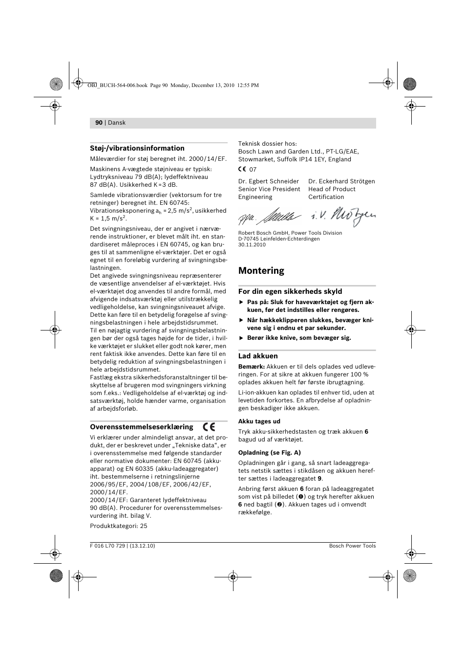 Montering | Bosch AHS 52 LI User Manual | Page 90 / 297