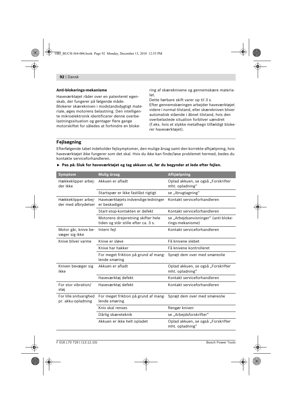 Bosch AHS 52 LI User Manual | Page 92 / 297