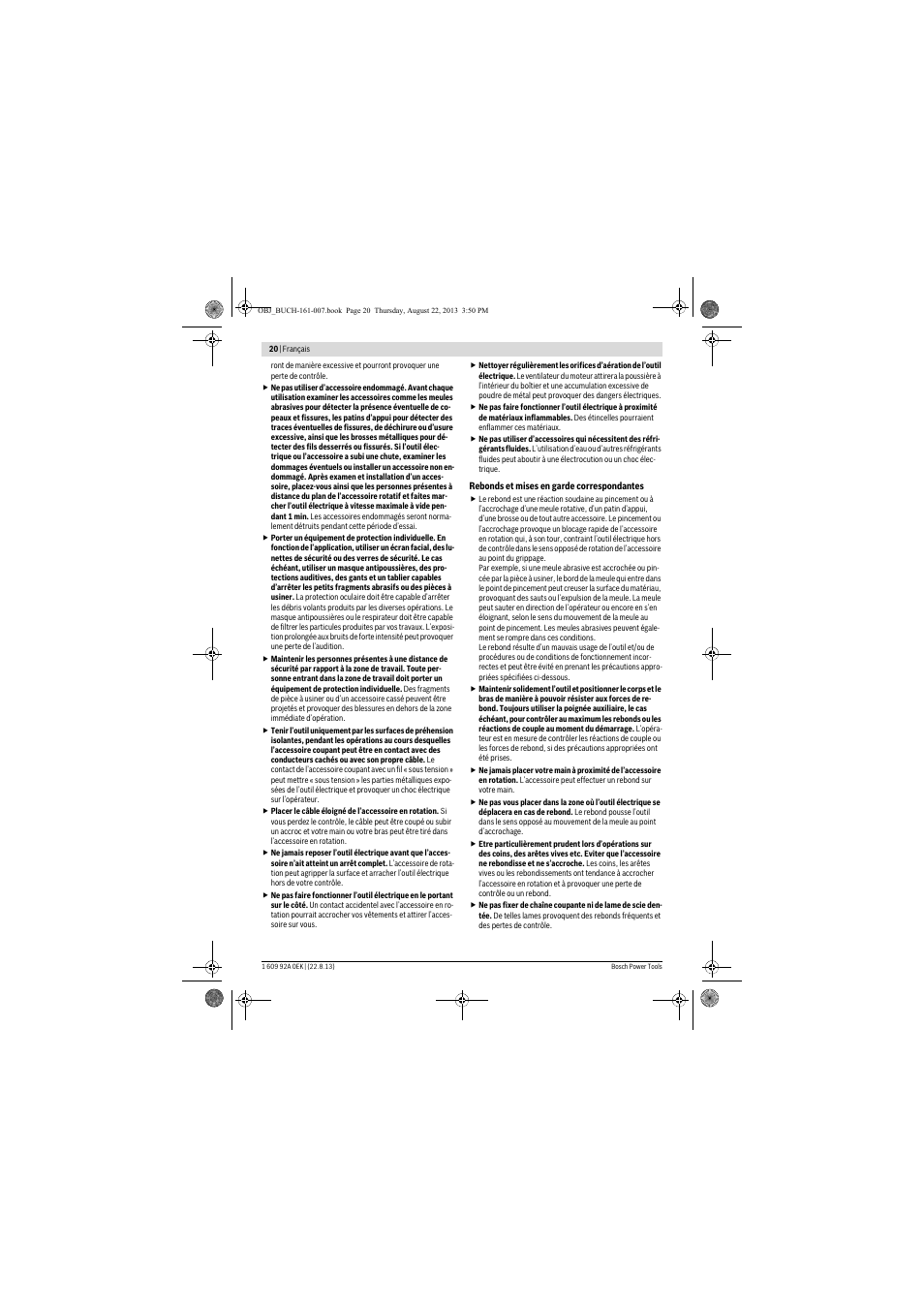 Bosch GWS 780 C Professional User Manual | Page 20 / 261