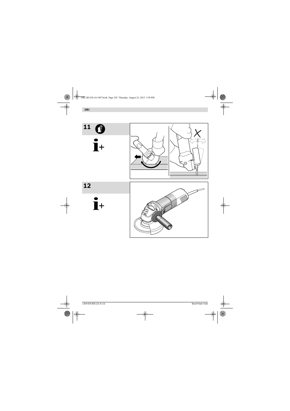 Bosch GWS 780 C Professional User Manual | Page 258 / 261