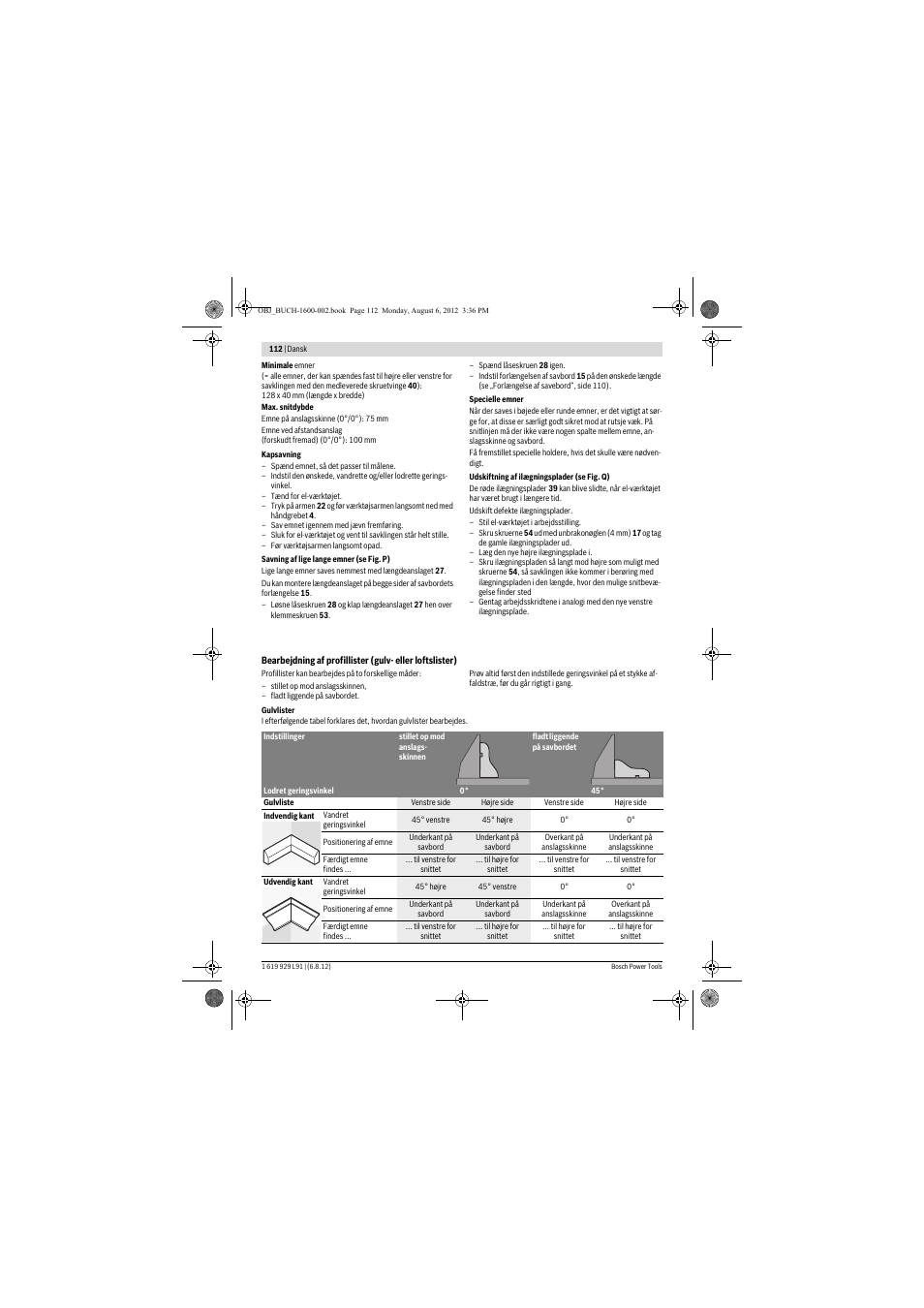 Bosch GCM 12 JL Professional User Manual | Page 112 / 384