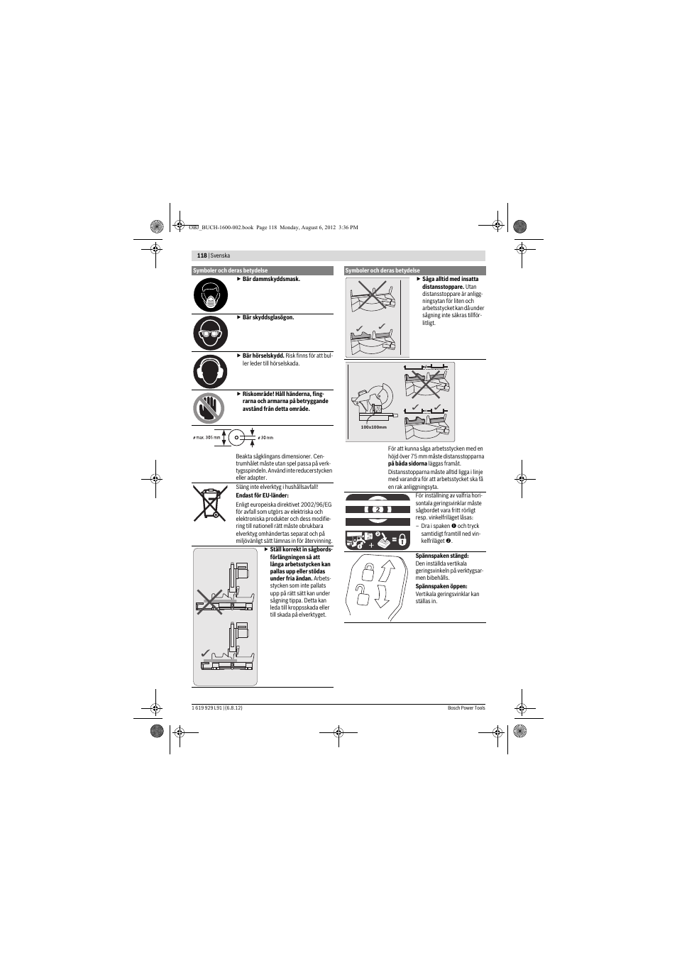 Bosch GCM 12 JL Professional User Manual | Page 118 / 384