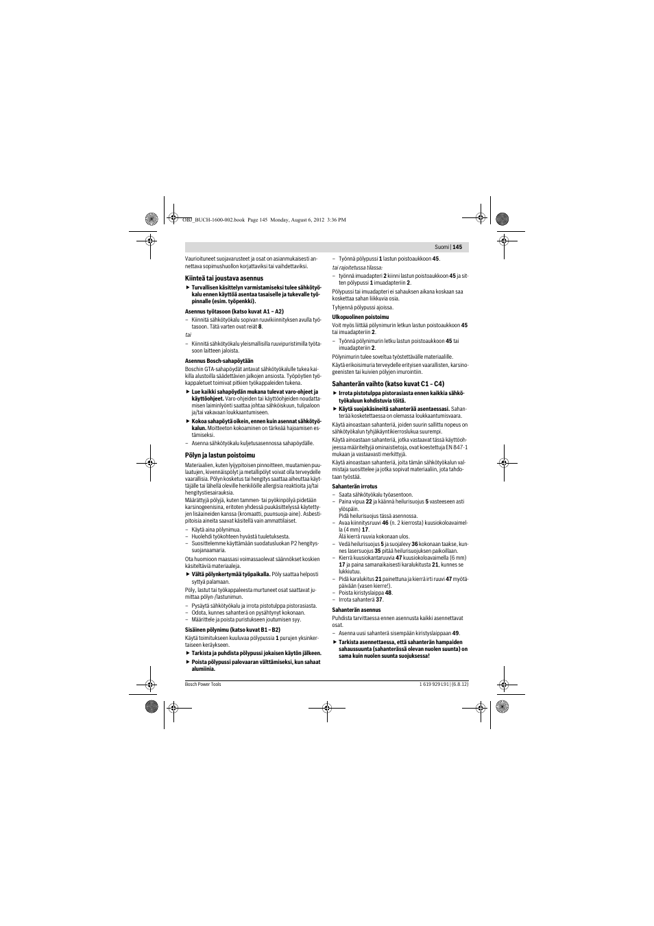 Bosch GCM 12 JL Professional User Manual | Page 145 / 384