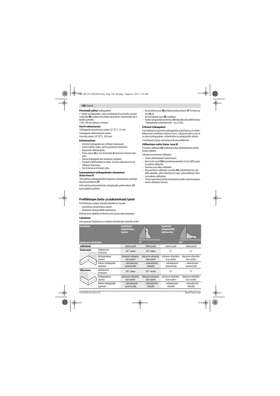 Bosch GCM 12 JL Professional User Manual | Page 148 / 384