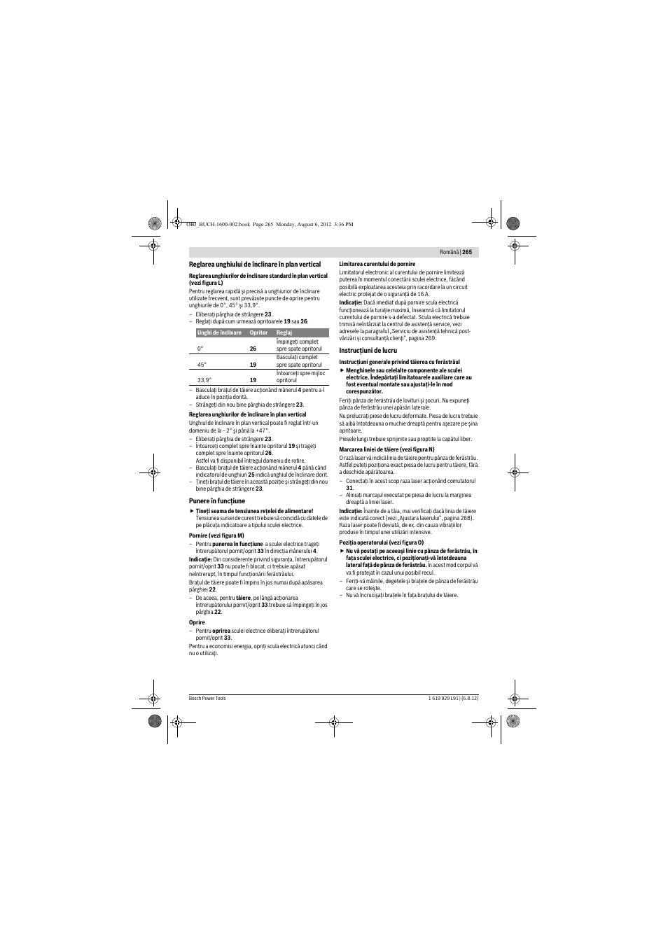 Bosch GCM 12 JL Professional User Manual | Page 265 / 384