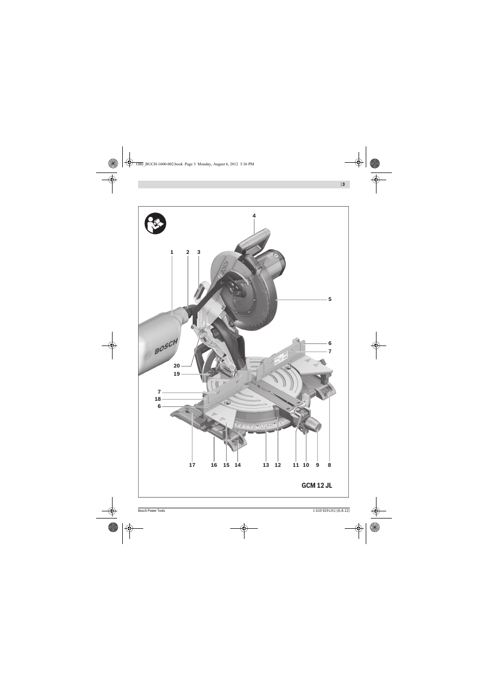 Bosch GCM 12 JL Professional User Manual | Page 3 / 384