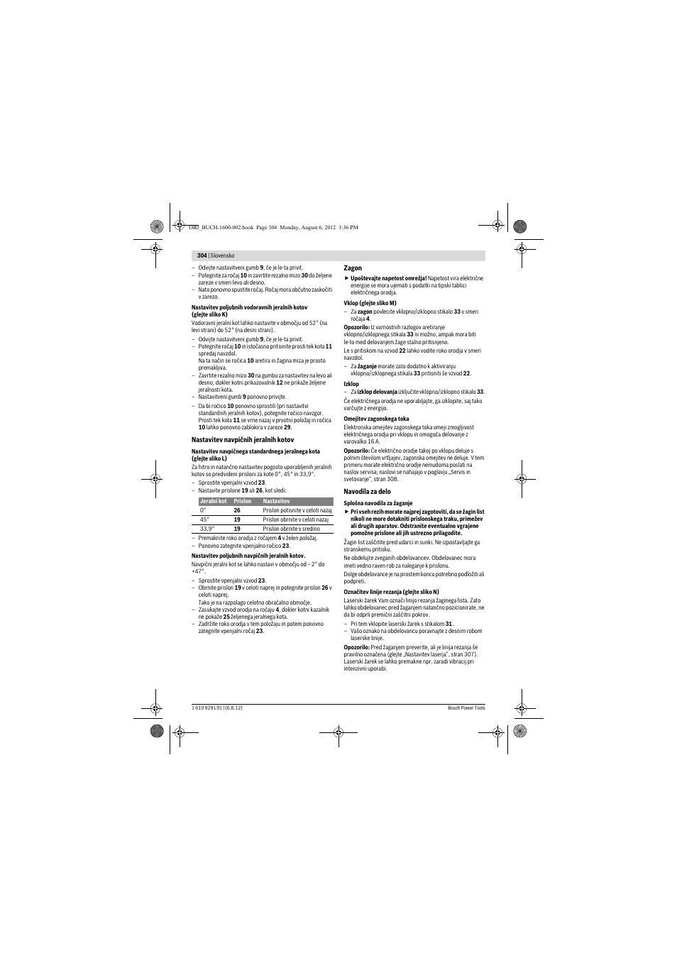 Bosch GCM 12 JL Professional User Manual | Page 304 / 384