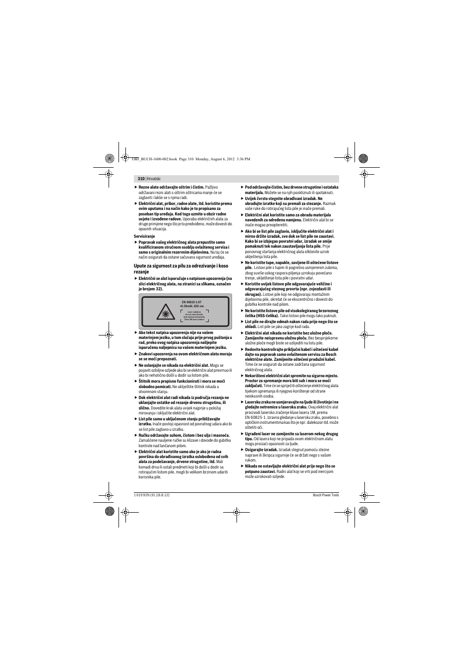 Bosch GCM 12 JL Professional User Manual | Page 310 / 384