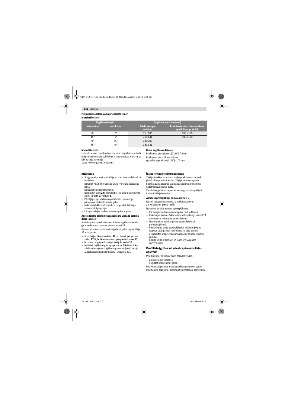 Bosch GCM 12 JL Professional User Manual | Page 342 / 384