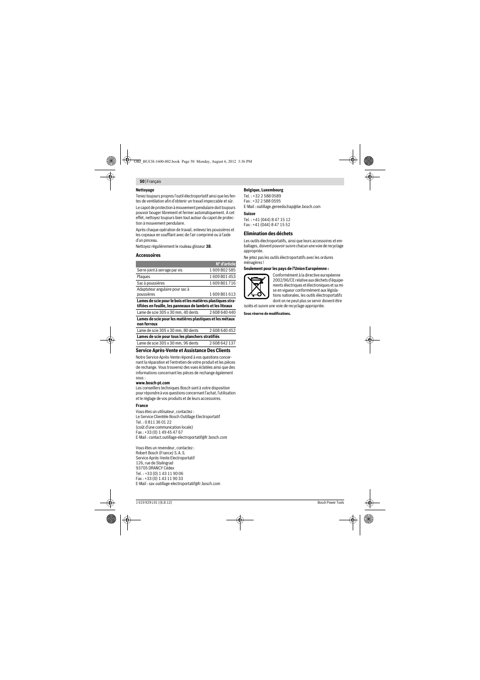 Bosch GCM 12 JL Professional User Manual | Page 50 / 384