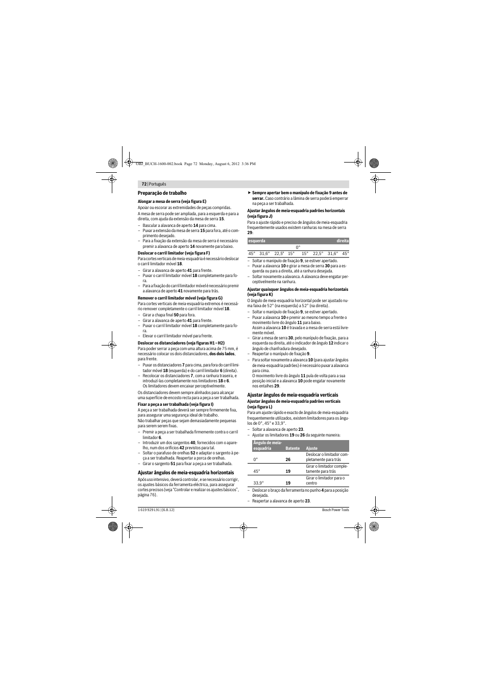 Bosch GCM 12 JL Professional User Manual | Page 72 / 384