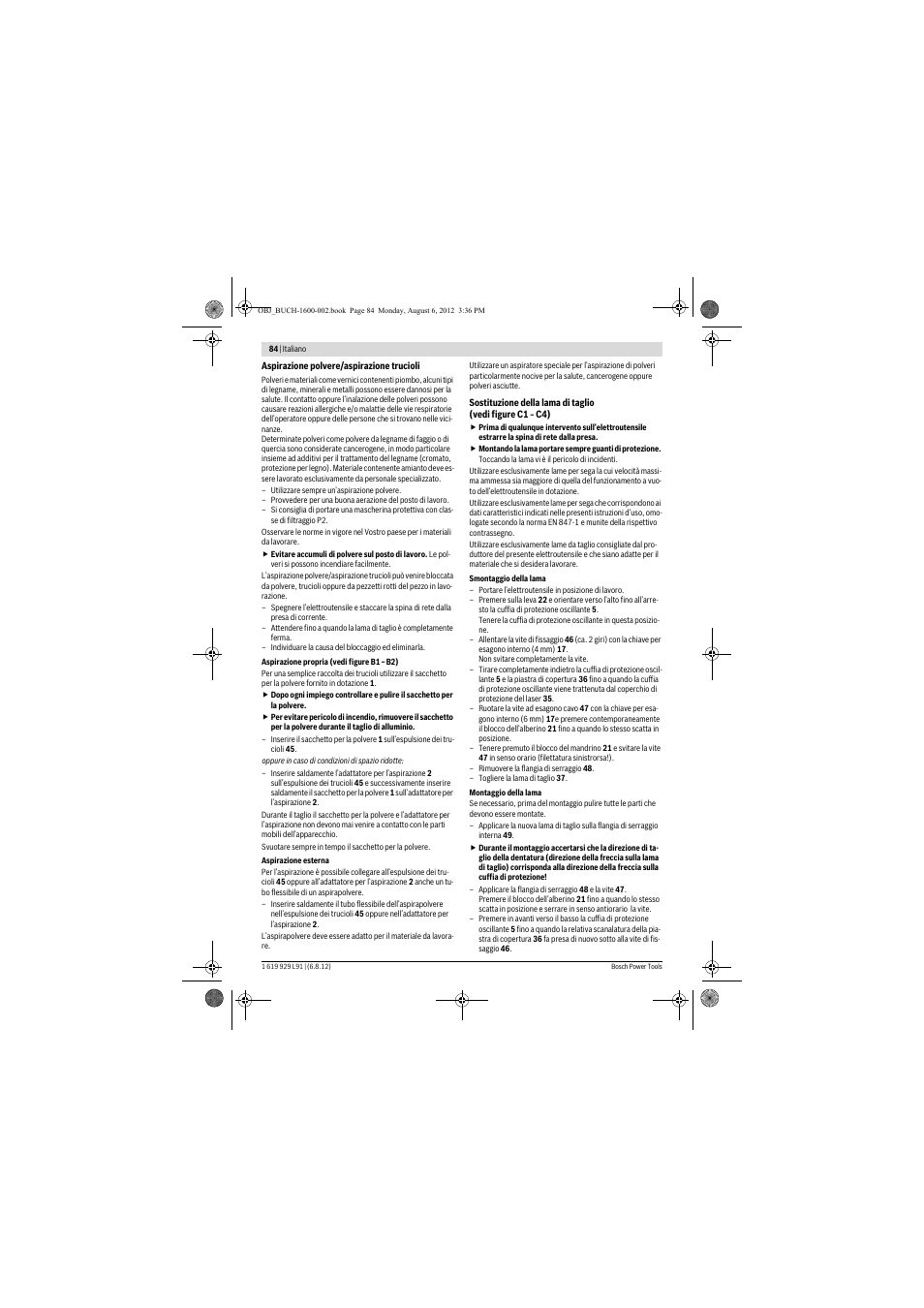 Bosch GCM 12 JL Professional User Manual | Page 84 / 384