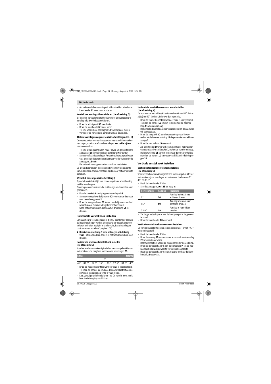 Bosch GCM 12 JL Professional User Manual | Page 98 / 384