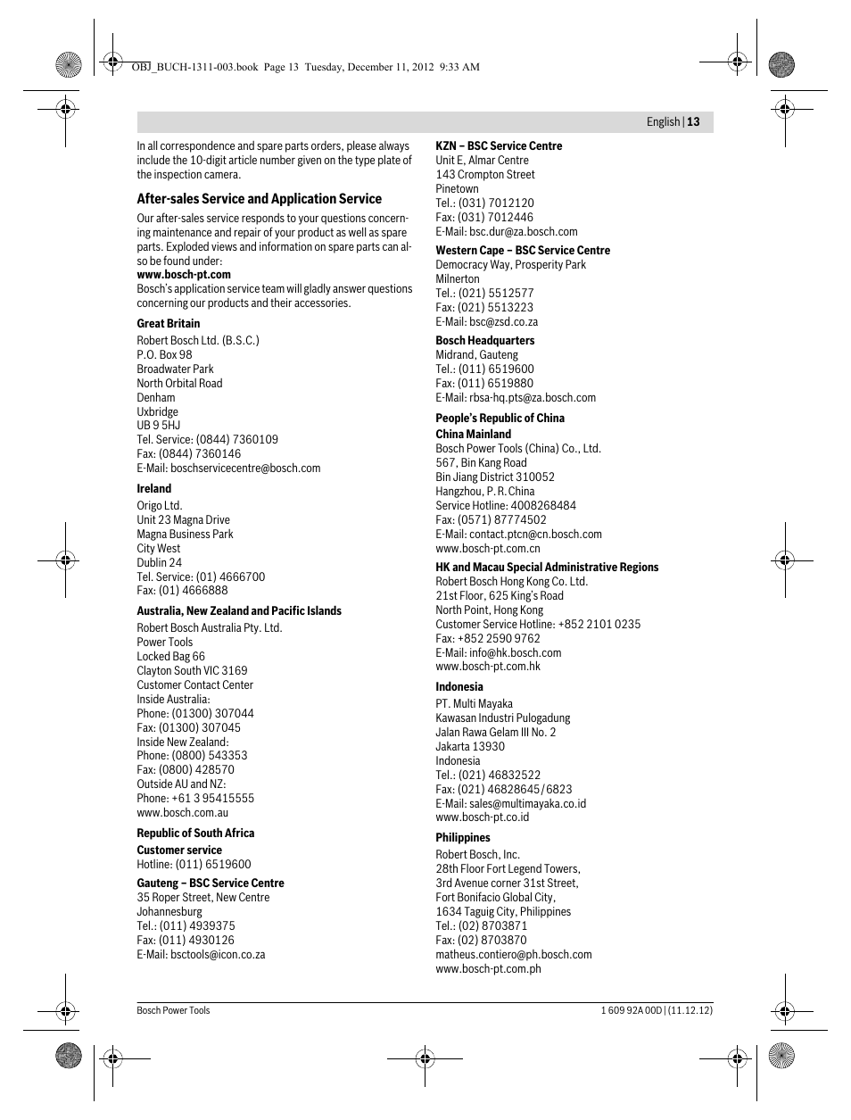 Bosch GOS 10,8 V-LI Professional User Manual | Page 13 / 117