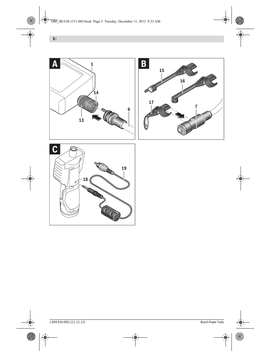 Cb a | Bosch GOS 10,8 V-LI Professional User Manual | Page 5 / 117