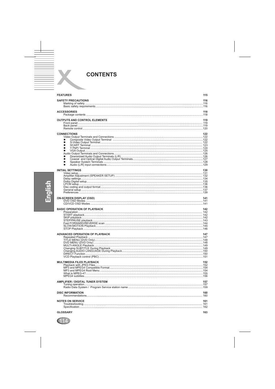 Contents 114 | Xoro HSD 6000 User Manual | Page 114 / 168
