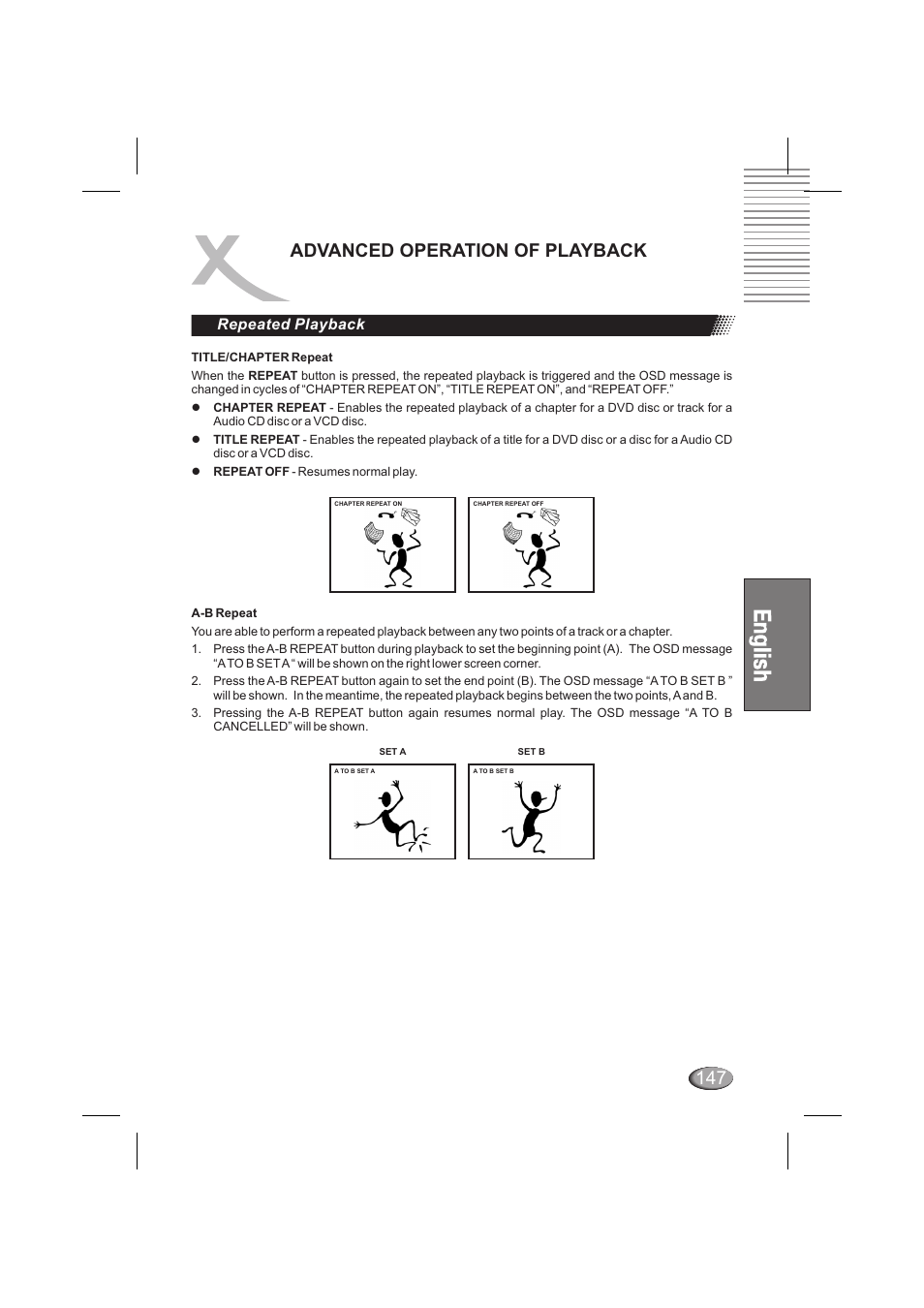 Advanced operation of playback, Rlayback epeated p | Xoro HSD 6000 User Manual | Page 147 / 168