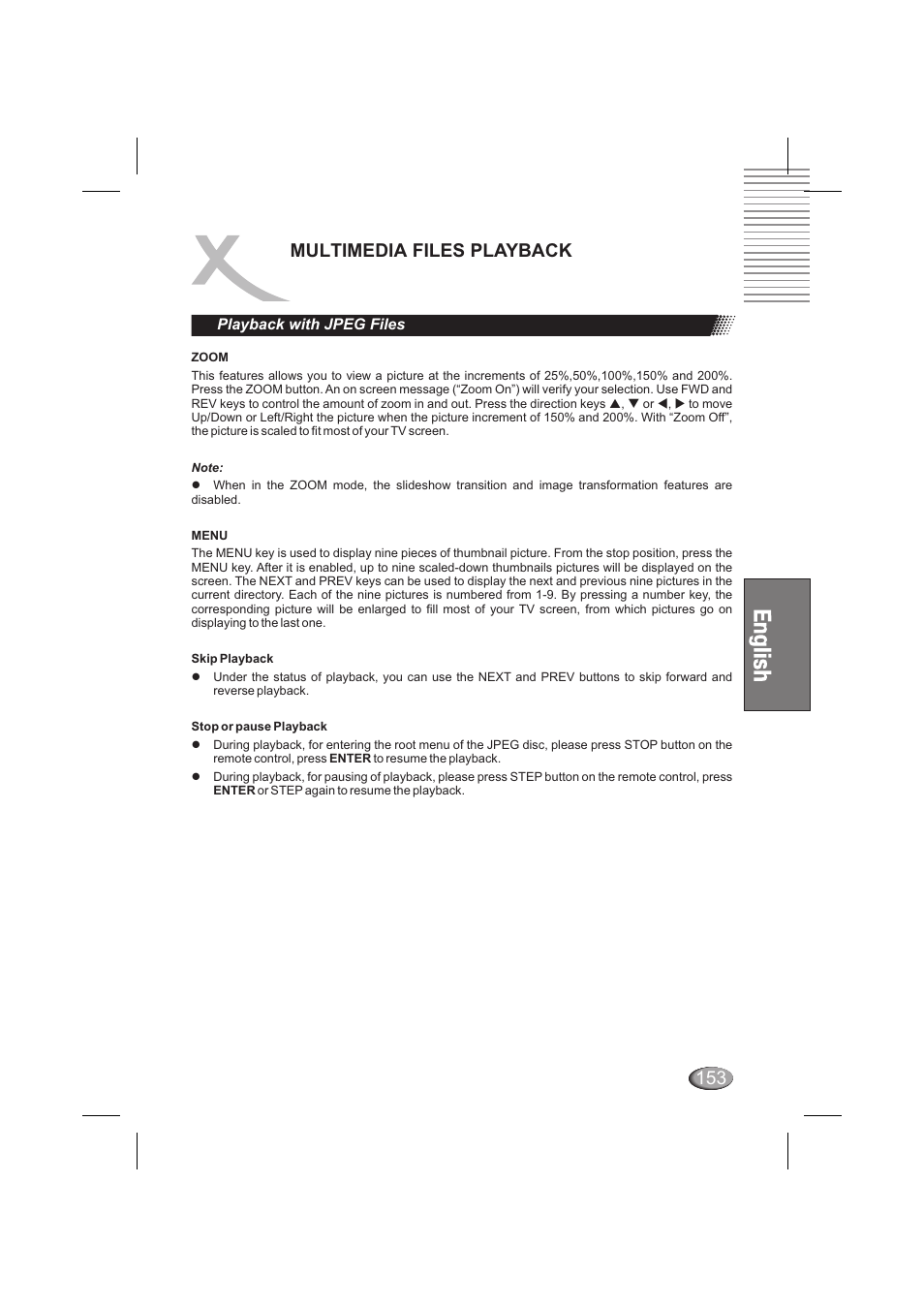 Multimedia files playback | Xoro HSD 6000 User Manual | Page 153 / 168