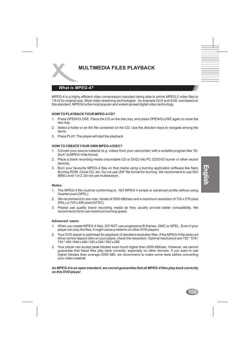 Multimedia files playback | Xoro HSD 6000 User Manual | Page 155 / 168