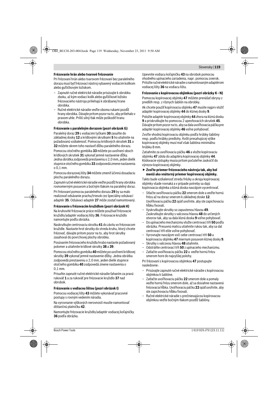 Bosch GOF 900 CE Professional User Manual | Page 119 / 215