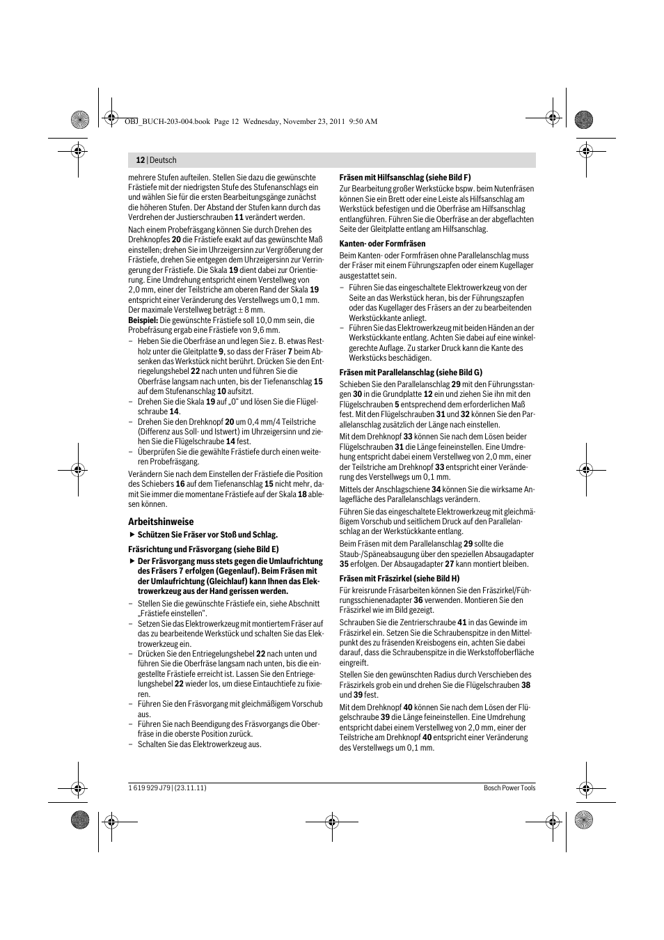 Bosch GOF 900 CE Professional User Manual | Page 12 / 215