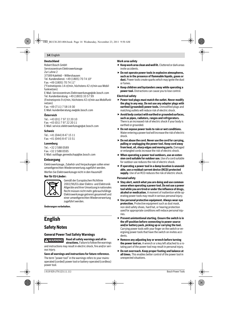 English | Bosch GOF 900 CE Professional User Manual | Page 14 / 215