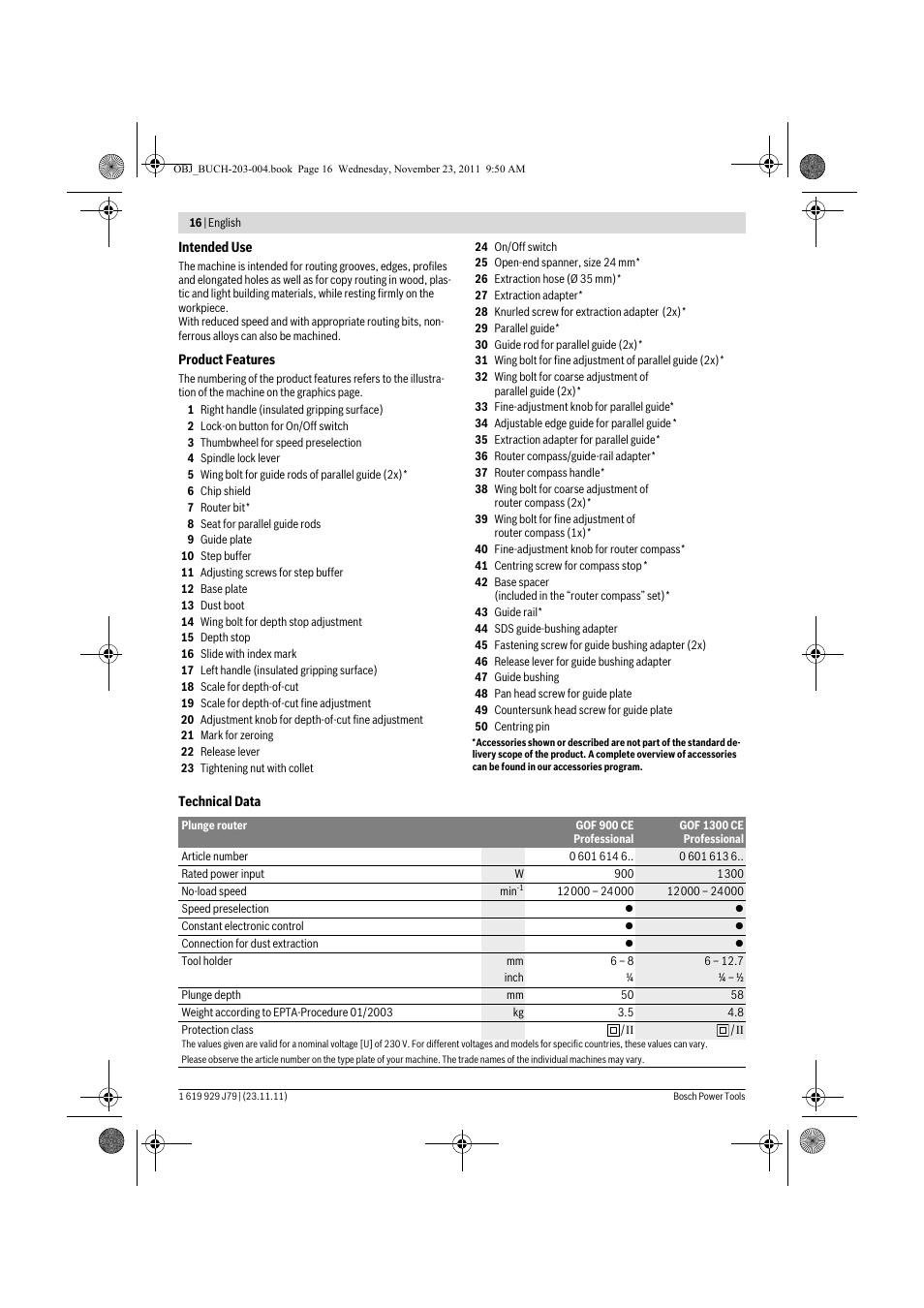 Bosch GOF 900 CE Professional User Manual | Page 16 / 215