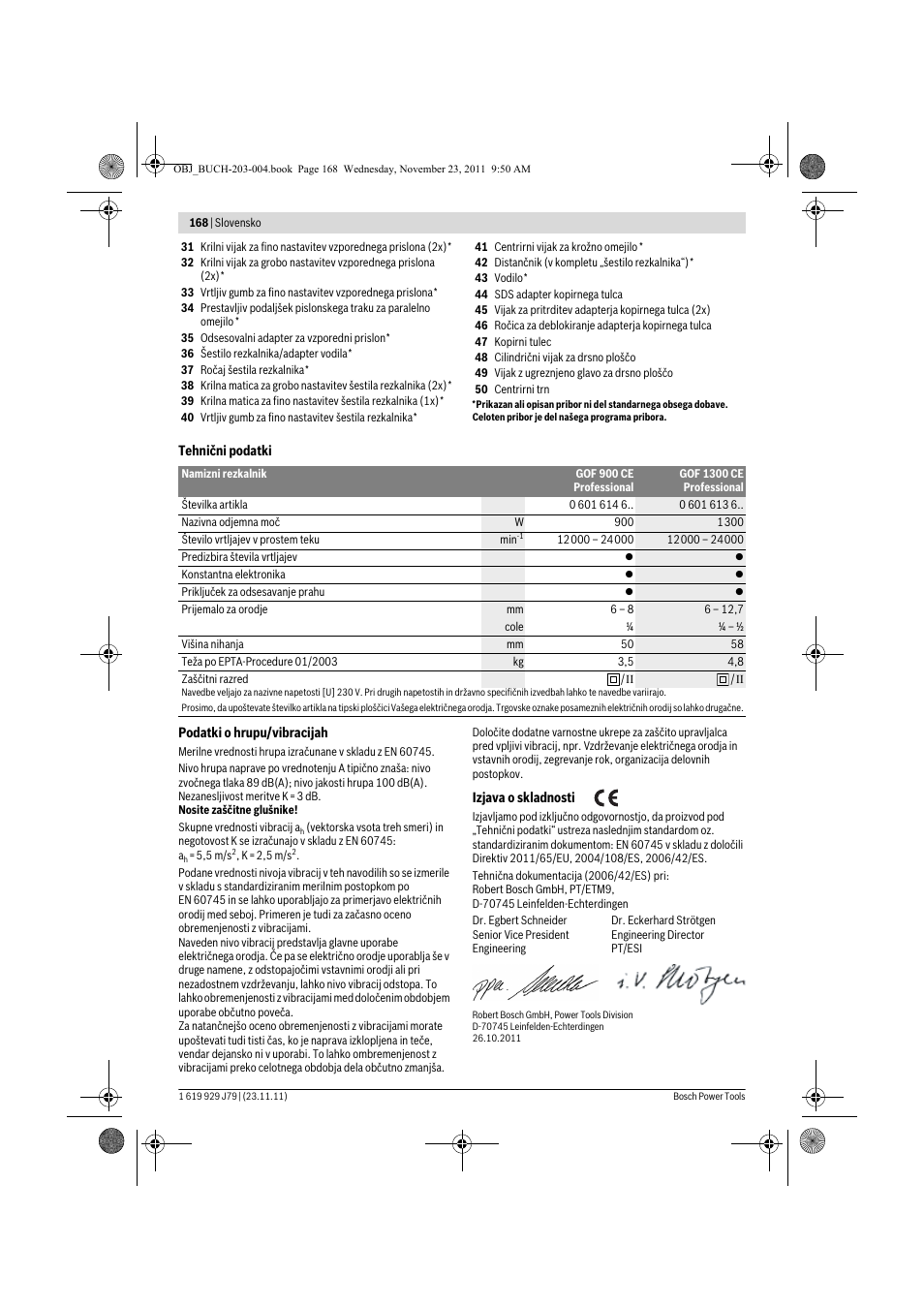 Bosch GOF 900 CE Professional User Manual | Page 168 / 215