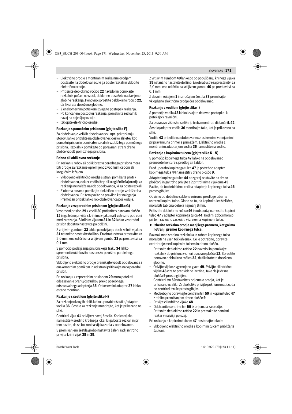 Bosch GOF 900 CE Professional User Manual | Page 171 / 215