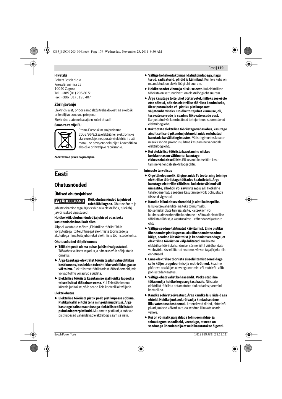 Eesti, Ohutusnõuded | Bosch GOF 900 CE Professional User Manual | Page 179 / 215