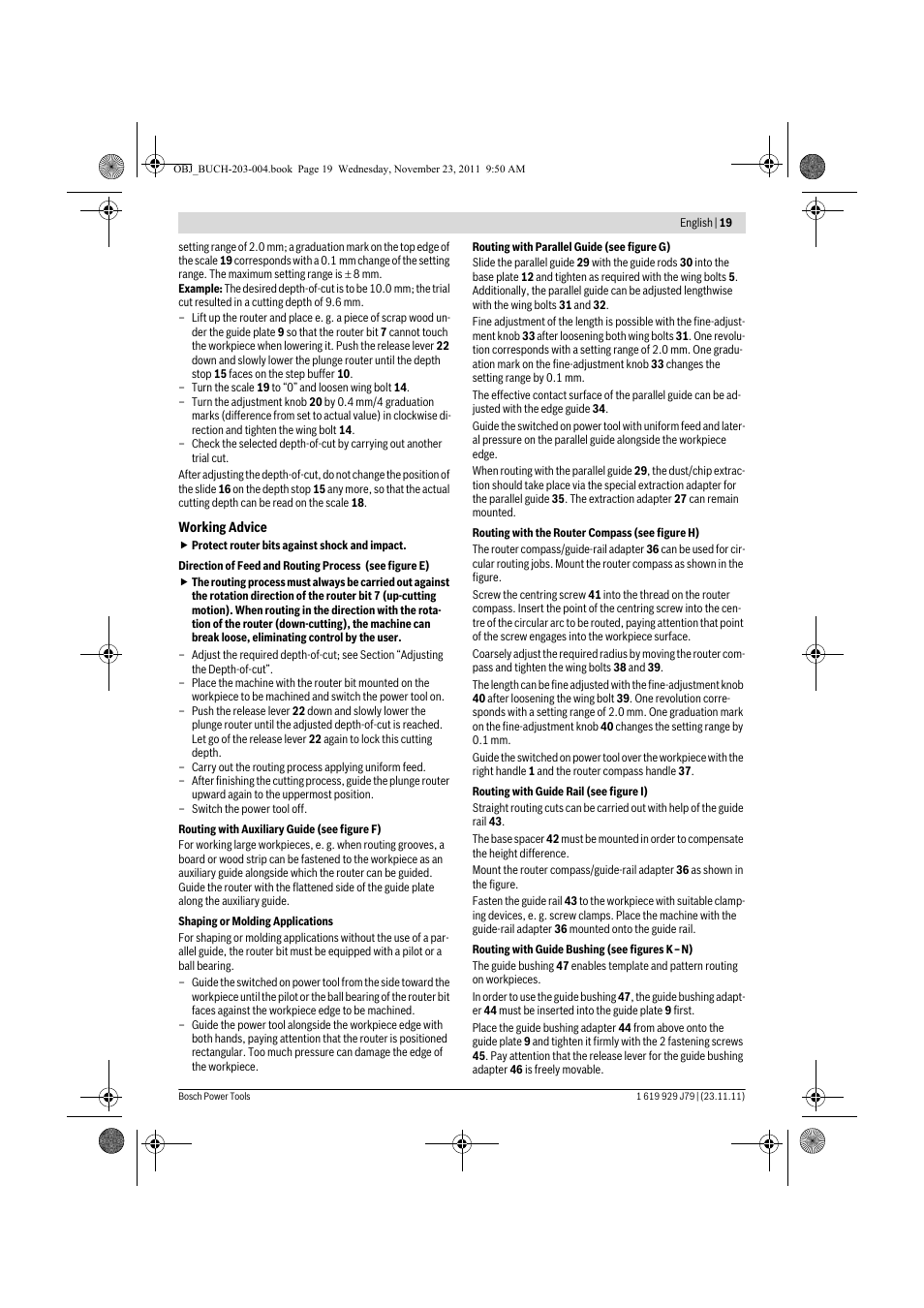 Bosch GOF 900 CE Professional User Manual | Page 19 / 215