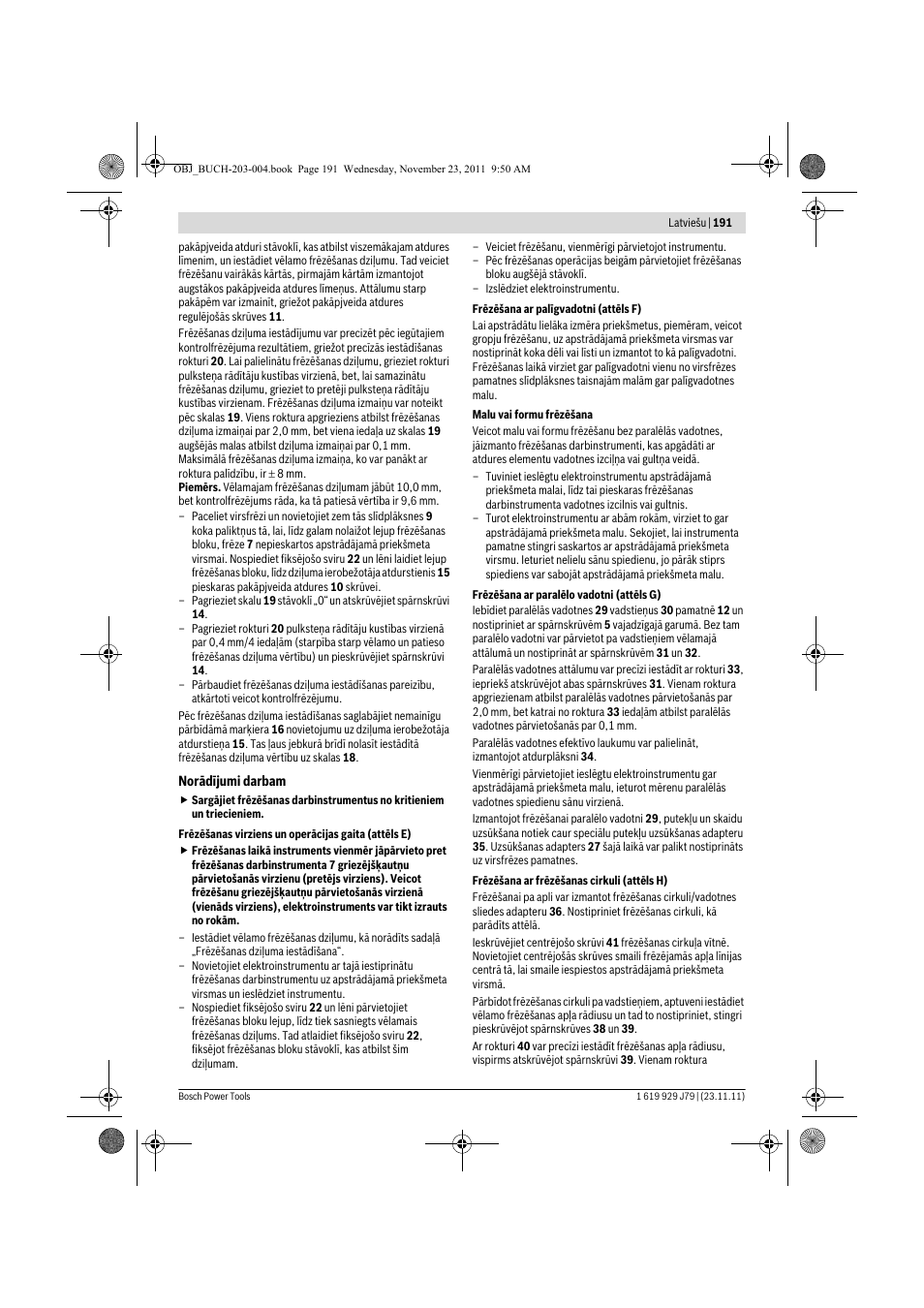 Bosch GOF 900 CE Professional User Manual | Page 191 / 215