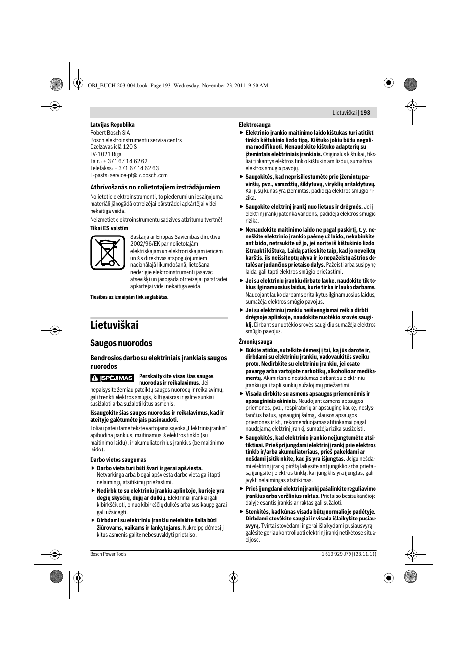 Lietuviškai, Saugos nuorodos | Bosch GOF 900 CE Professional User Manual | Page 193 / 215