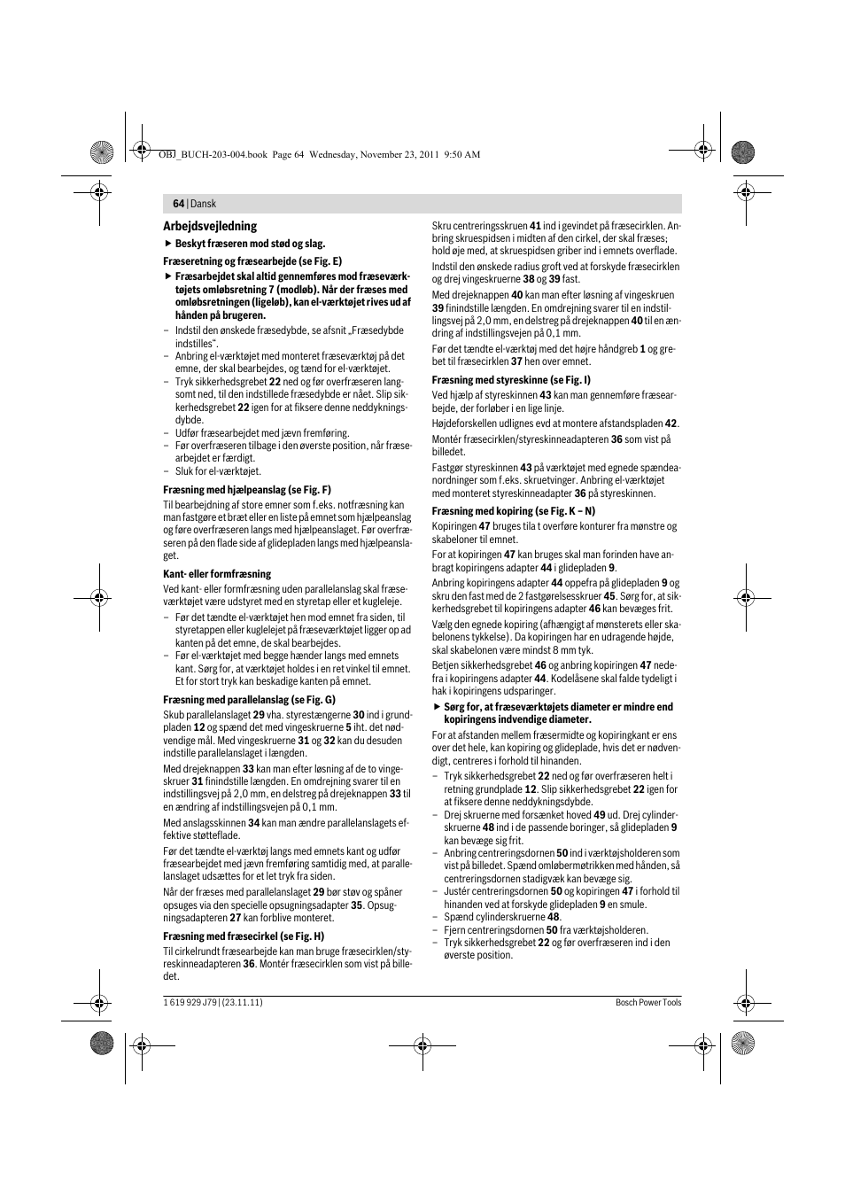 Bosch GOF 900 CE Professional User Manual | Page 64 / 215