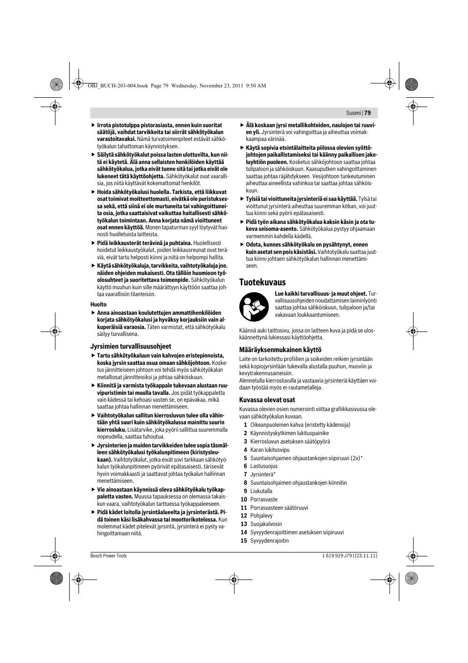 Tuotekuvaus | Bosch GOF 900 CE Professional User Manual | Page 79 / 215