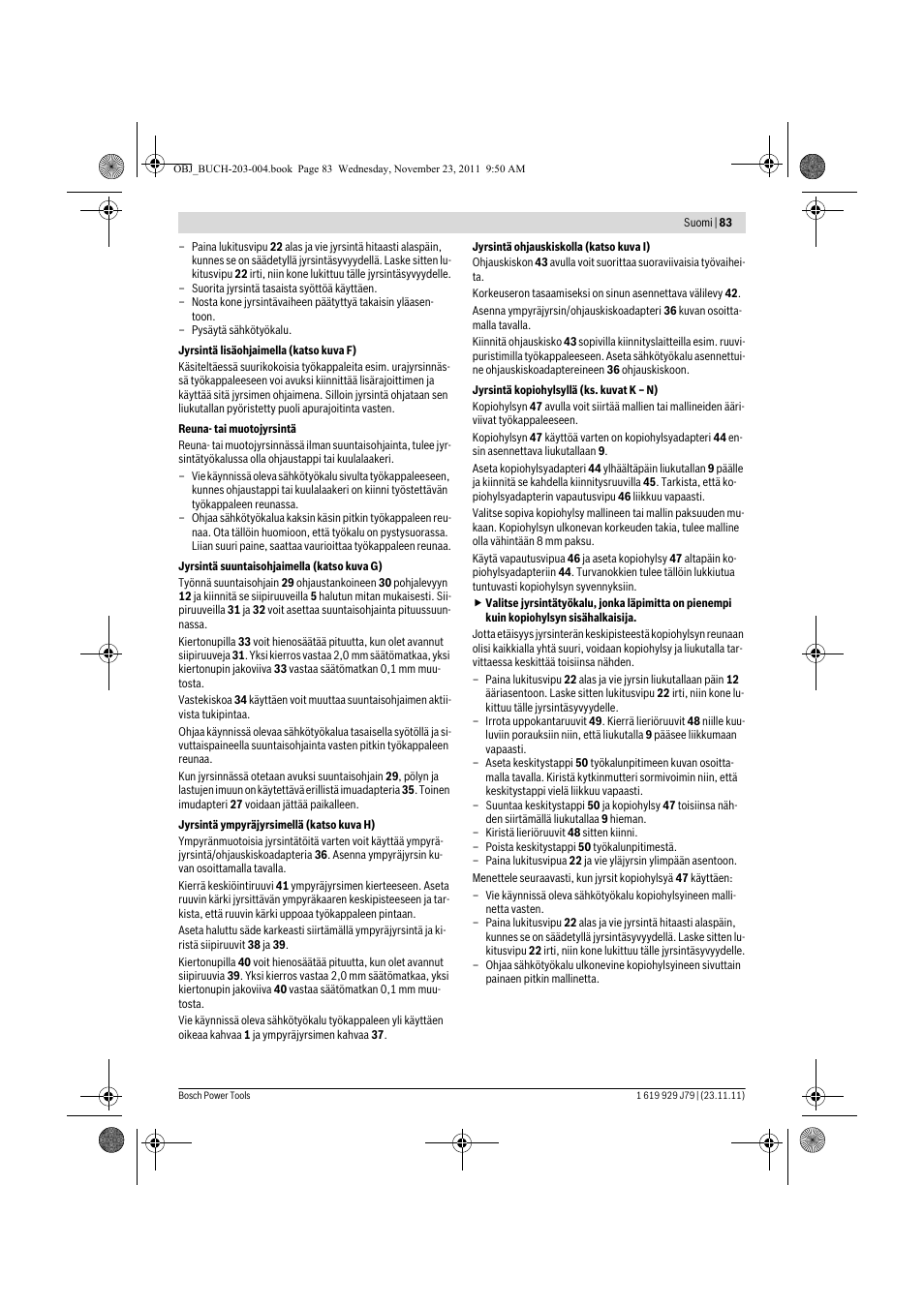 Bosch GOF 900 CE Professional User Manual | Page 83 / 215