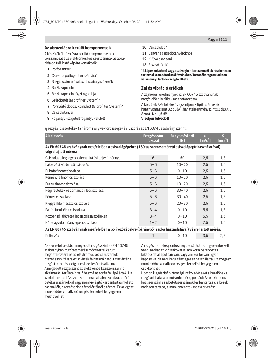 Bosch GEX 125-150 AVE Professional User Manual | Page 111 / 194