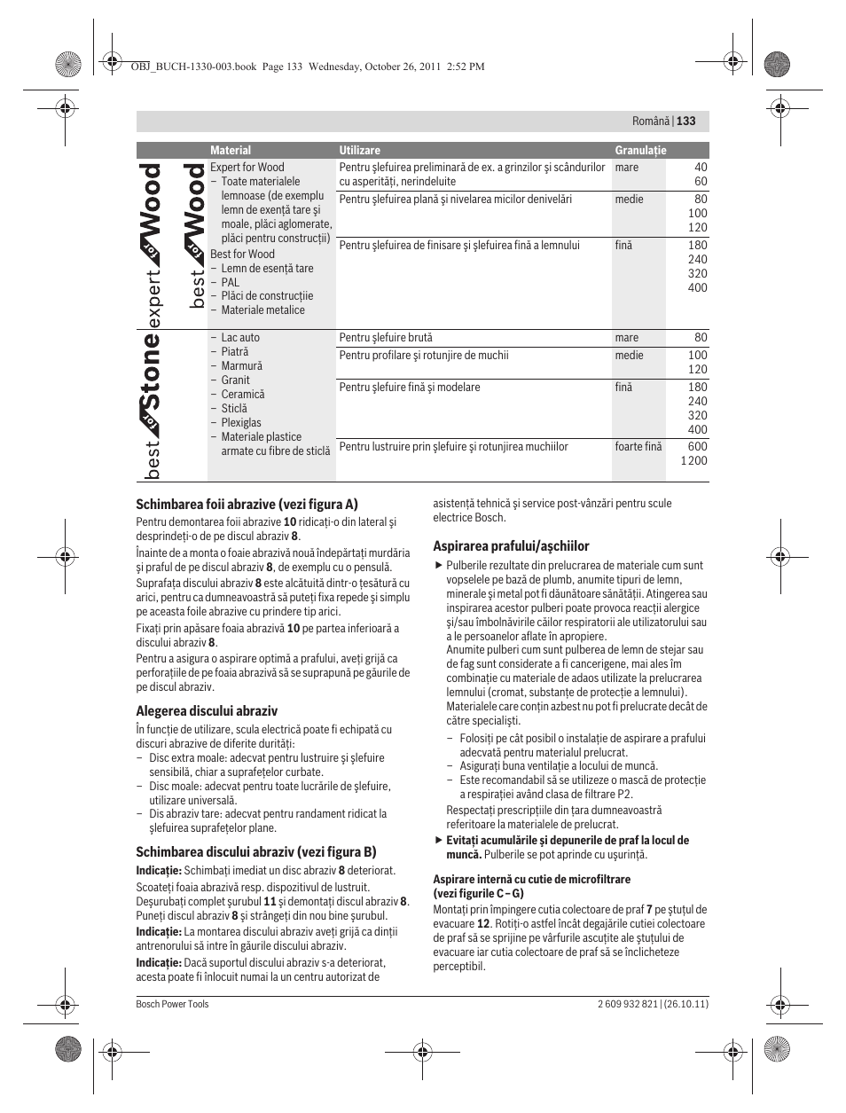 Bosch GEX 125-150 AVE Professional User Manual | Page 133 / 194