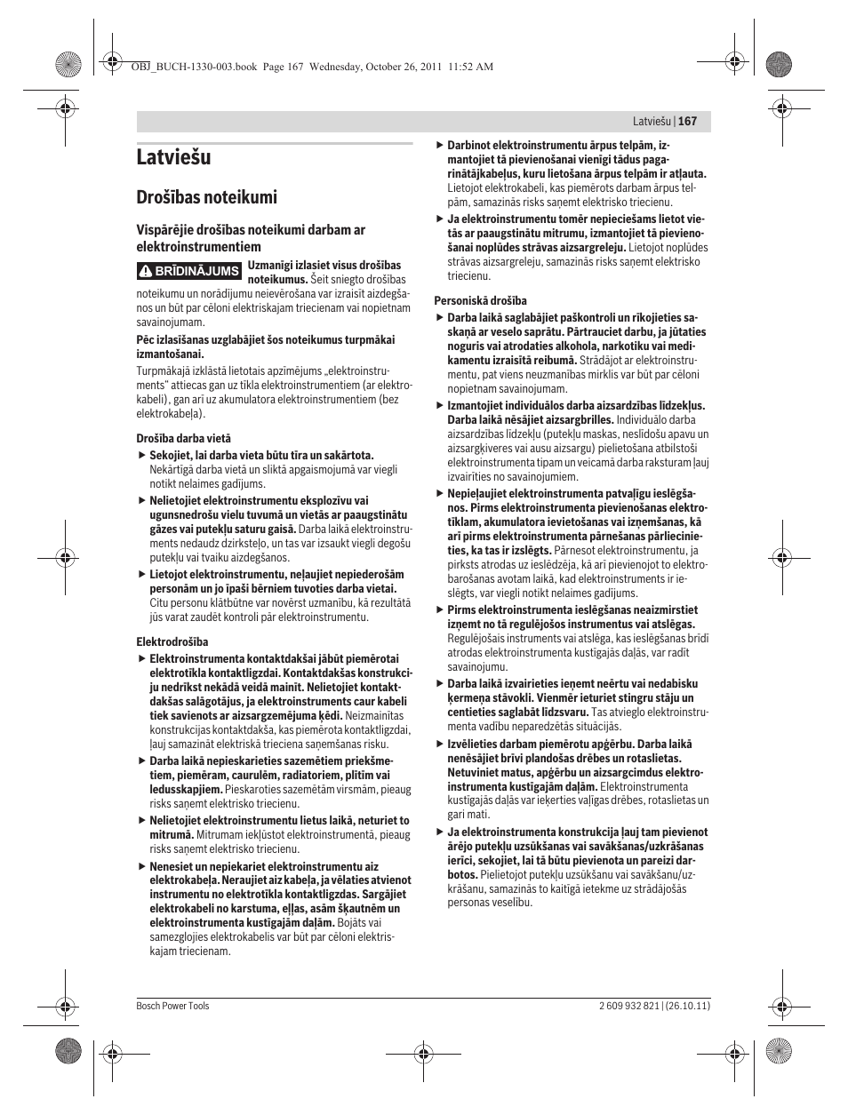 Latviešu | Bosch GEX 125-150 AVE Professional User Manual | Page 167 / 194