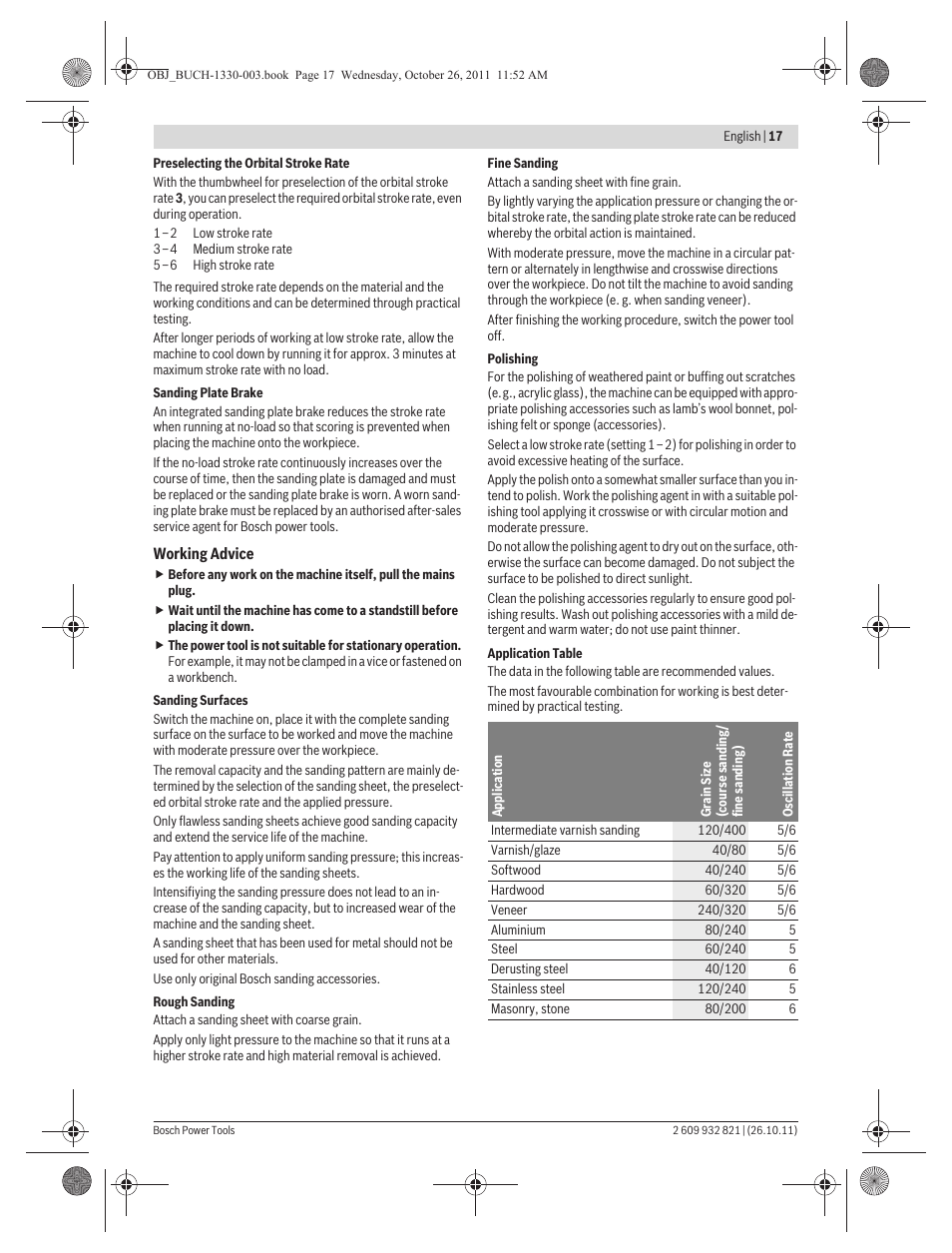 Bosch GEX 125-150 AVE Professional User Manual | Page 17 / 194