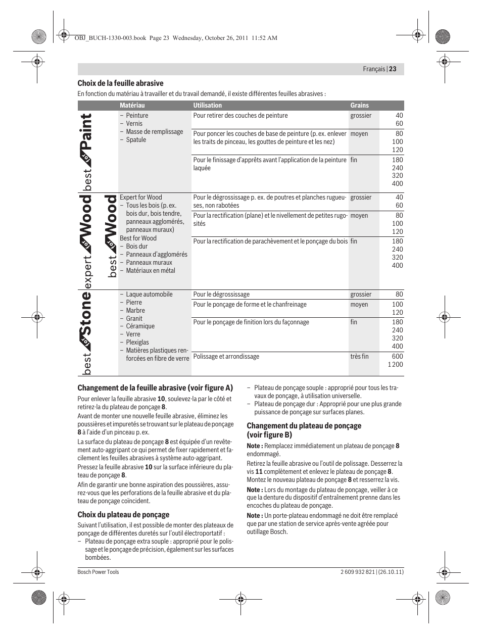 Bosch GEX 125-150 AVE Professional User Manual | Page 23 / 194