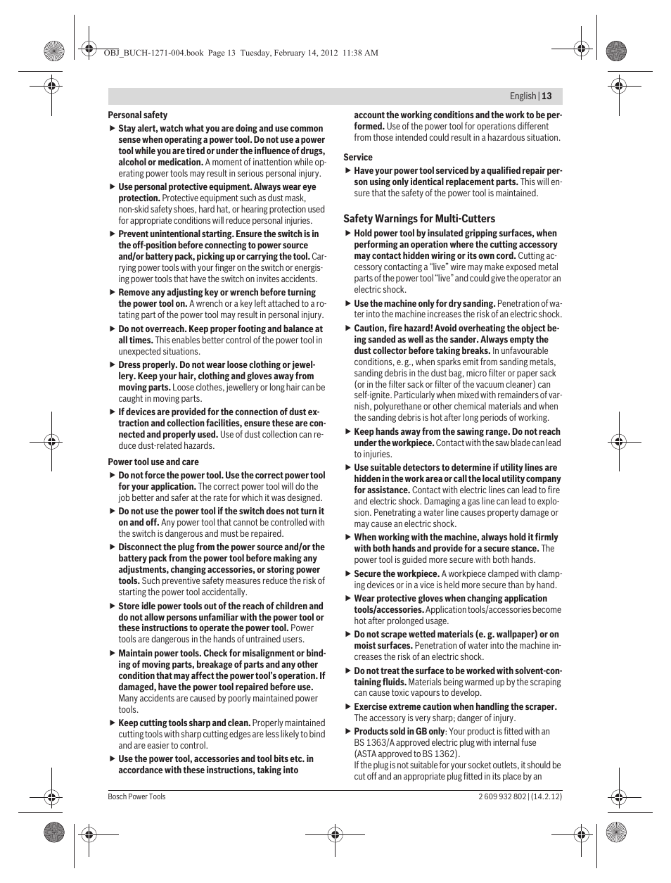 Bosch GOP 250 CE Professional User Manual | Page 13 / 199