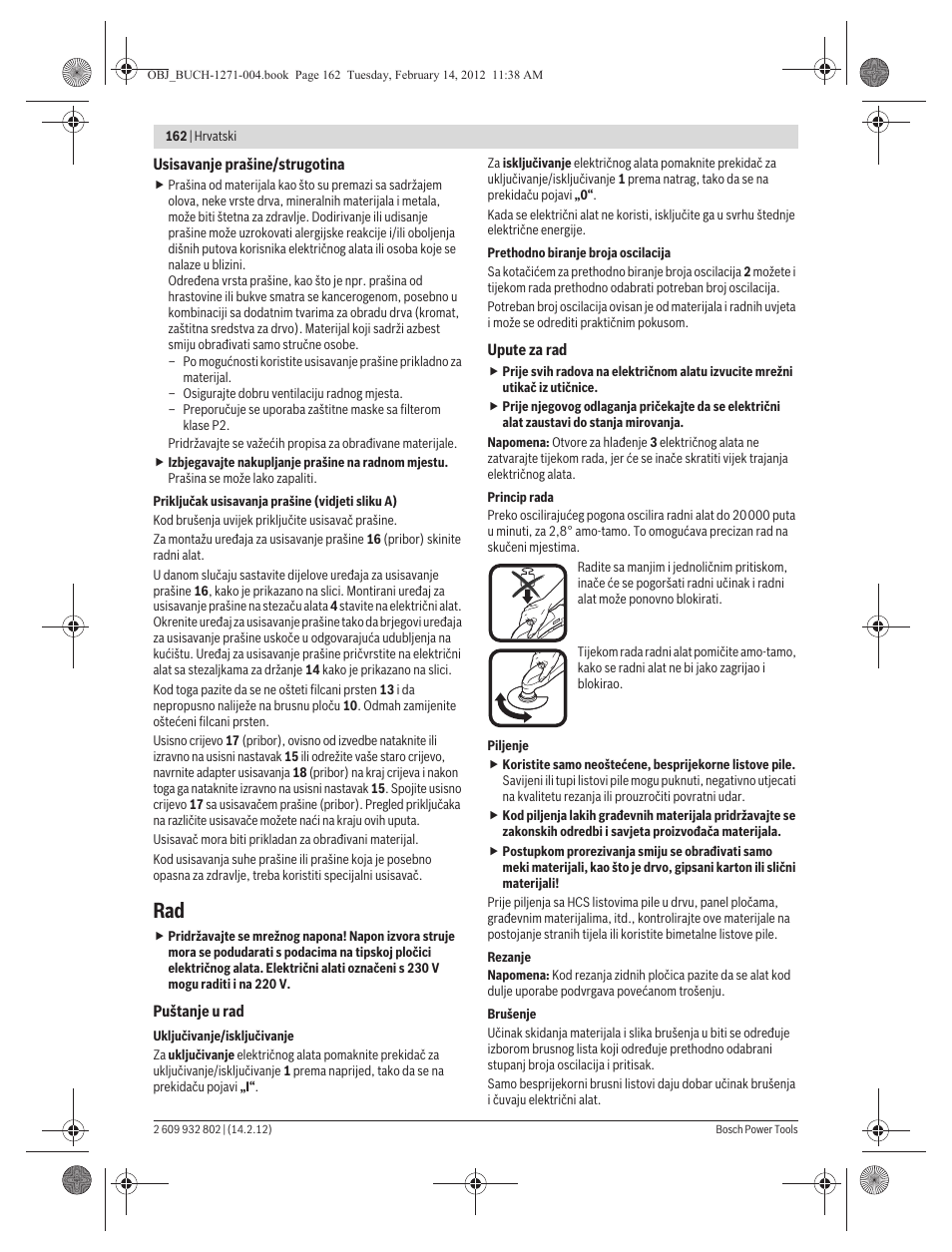 Bosch GOP 250 CE Professional User Manual | Page 162 / 199