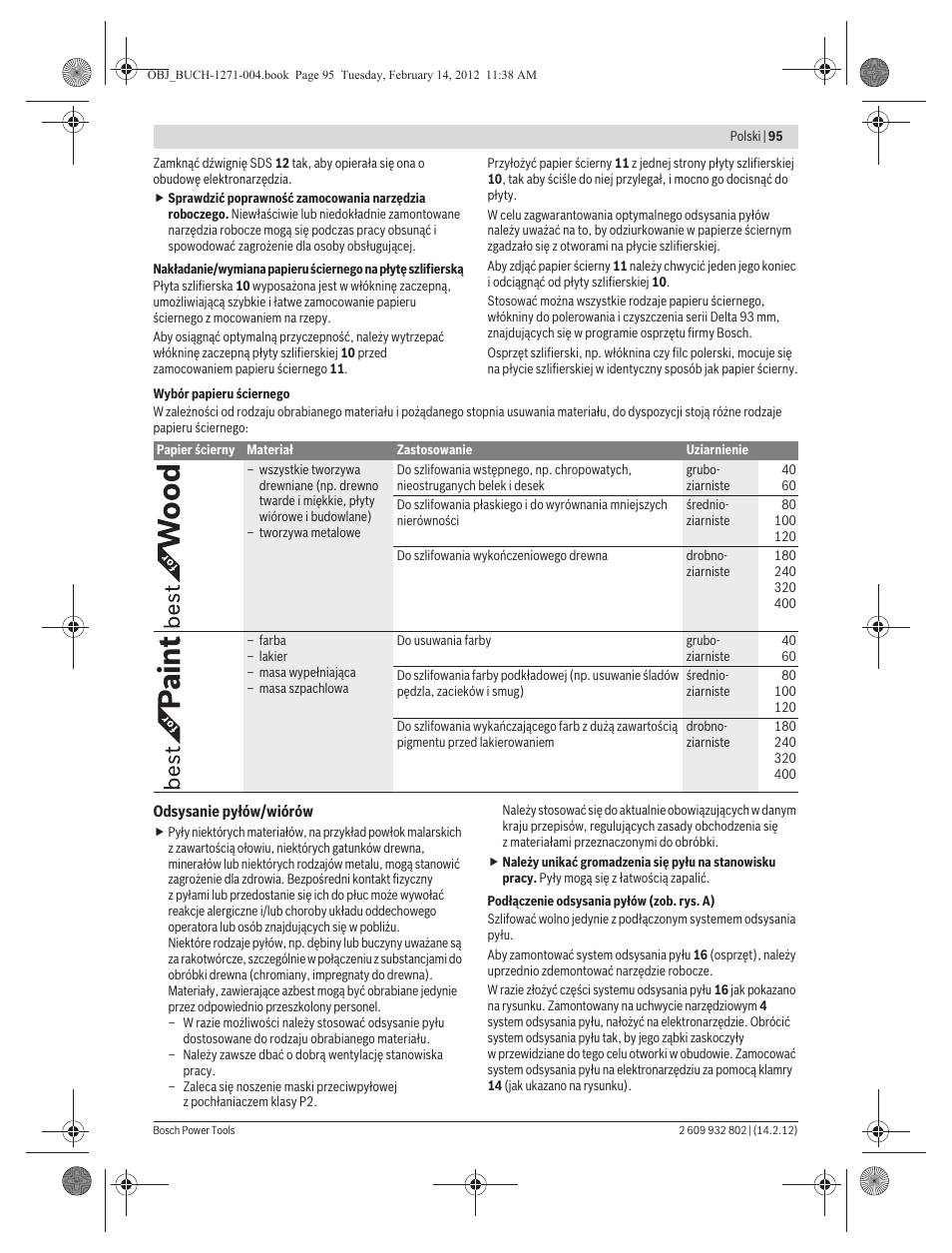 Bosch GOP 250 CE Professional User Manual | Page 95 / 199