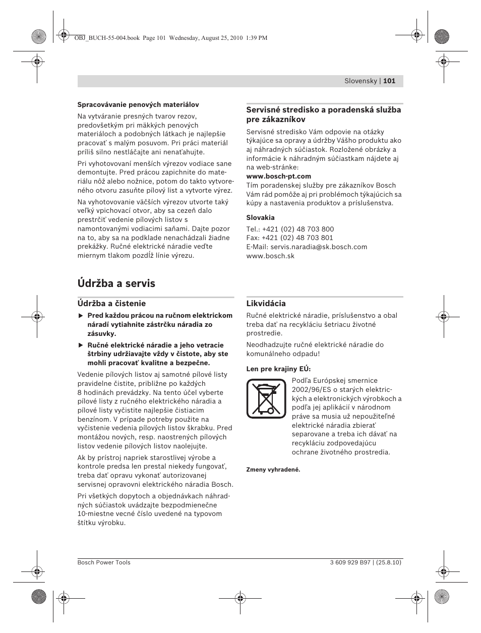 Údržba a servis | Bosch GSG 300 Professional User Manual | Page 101 / 179