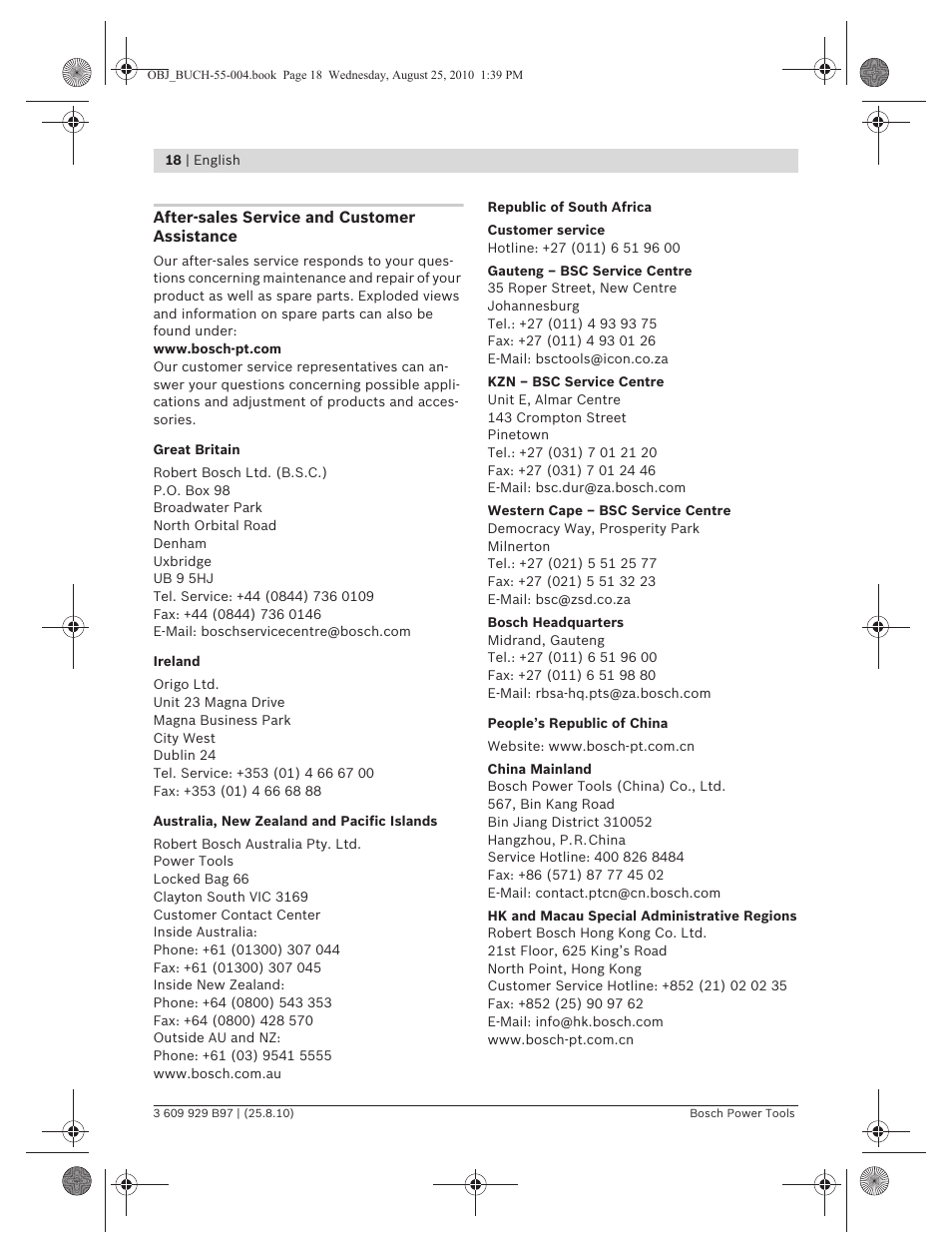 Bosch GSG 300 Professional User Manual | Page 18 / 179